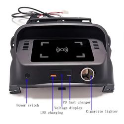 15W Car Wireless Charger For Toyota Corolla 2019-2020 Fast Phone Charger