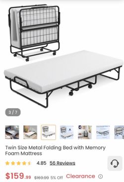 Twin folding bed