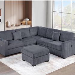 4 Pc Sectional W/ Ottoman