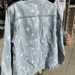 LA Dodger Jean Jacket Women Size XL