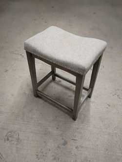 Upholstered Barstool with Nailhead Trim