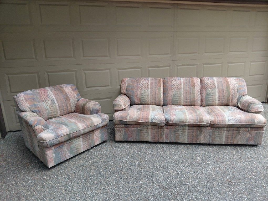 FREE Seven Foot Sofa & Matching Chair