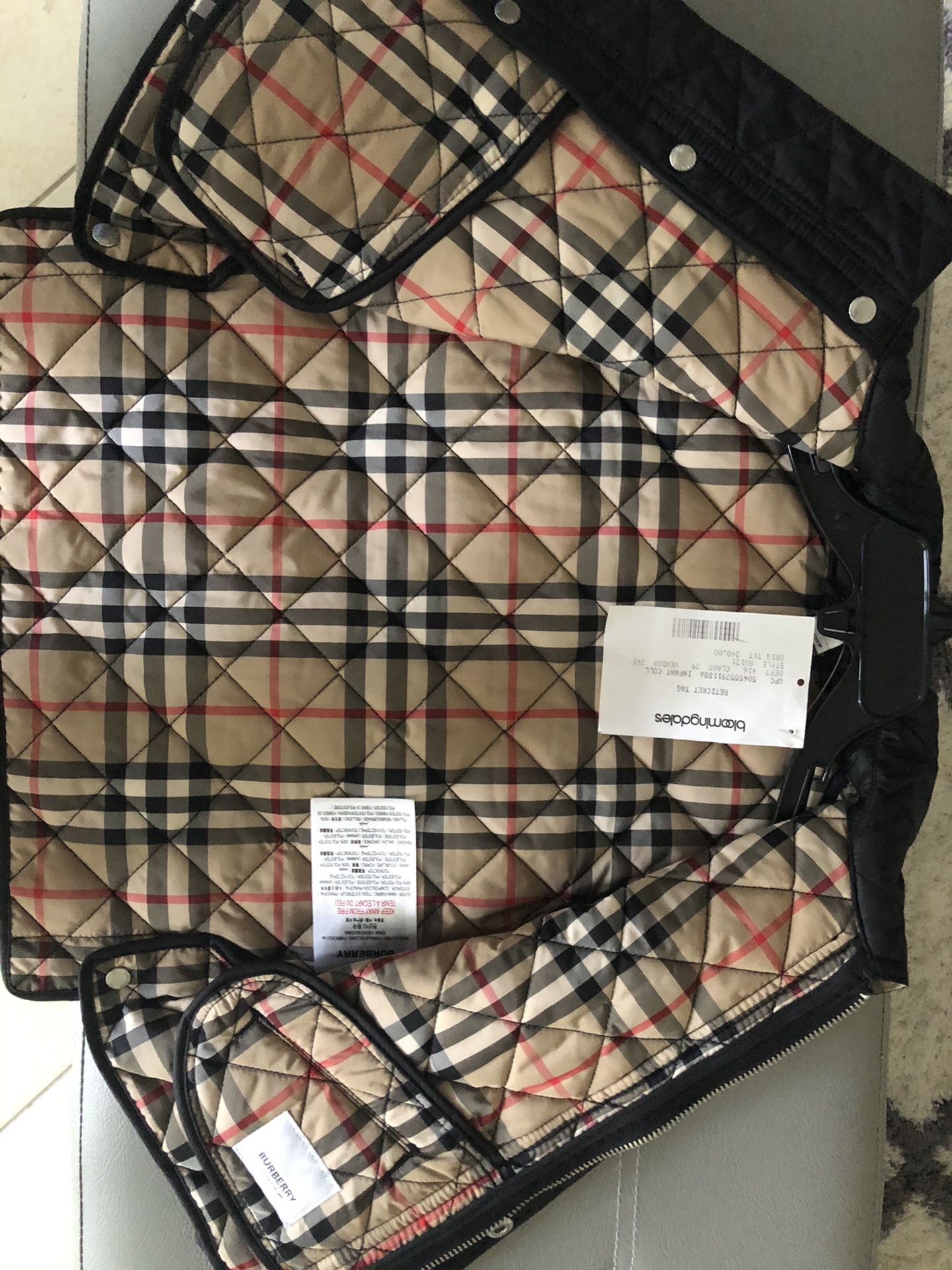 Authentic Burberry Jacket 12 Mos