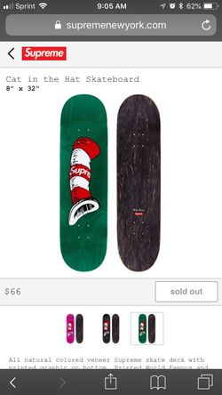 Supreme cat in the hat deck