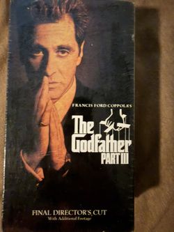 The Godfather Part III 3 (VHS 1990) Final Director's Cut, New Factory Sealed