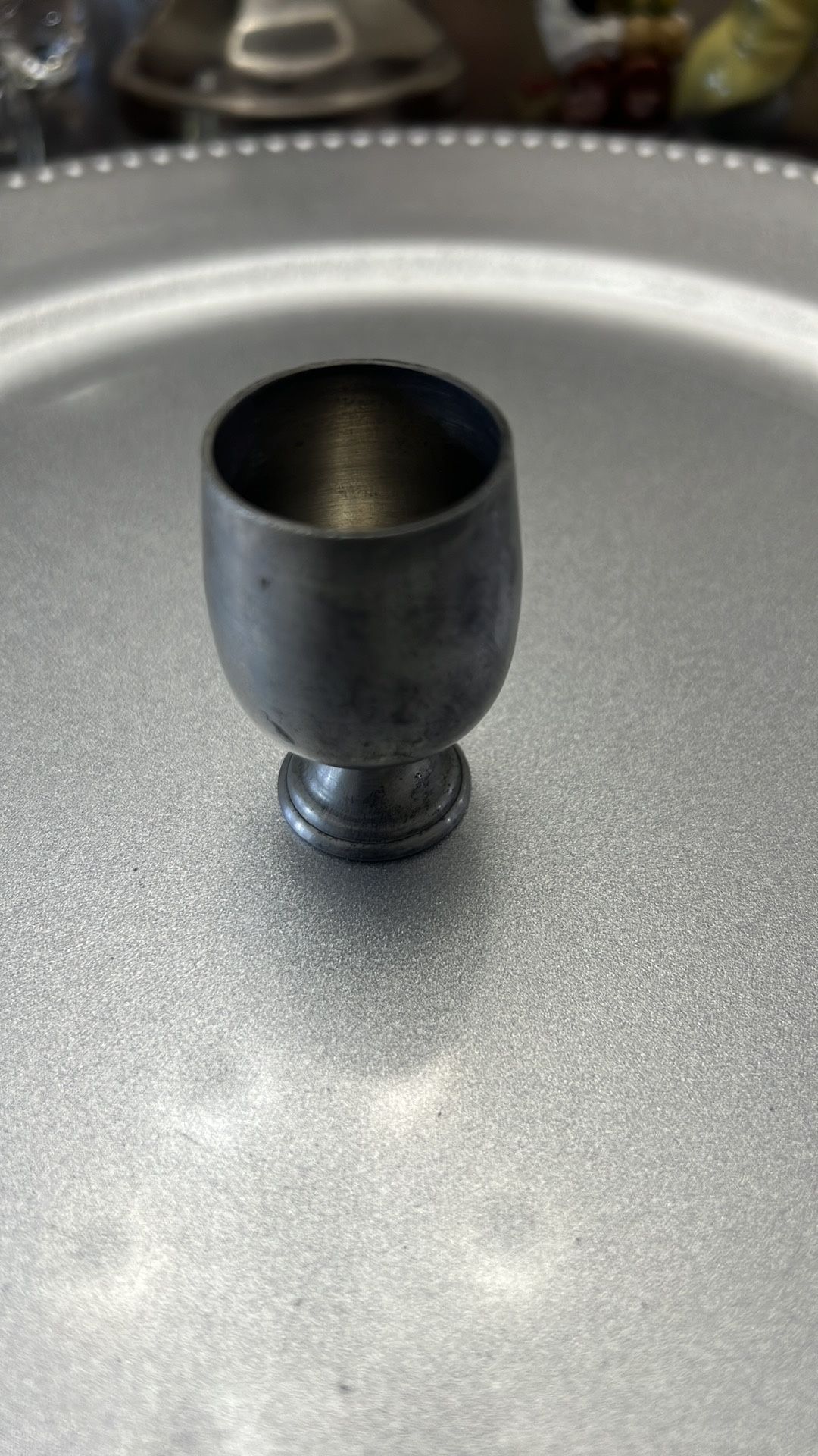 Miniature Pewter Goblet Trinkets