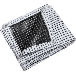 85% White Aluminum Foil Shade Cloth Heavy Duty Fabric with Grommets Privacy Screen Pet Shade Car Cover Patio Garden Pergola Cover Canopy 13ft x 16ft