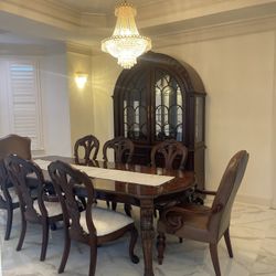 Beautiful China Cabinet , Table And Chairs