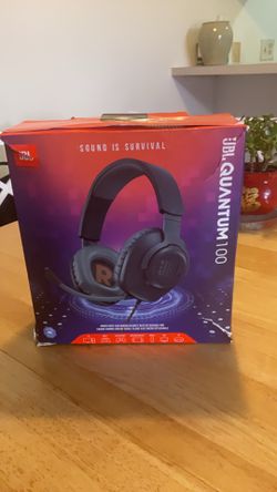 JBL Quantum 100 Wired Gaming Headset – Like New (Used Once)