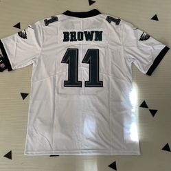 Men’s Philadelphia Eagles #11 AJ Brown White  Jersey, S To 6xl, NWT