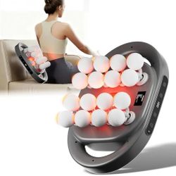 16-Head Massage Gun Deep Tissue Percussion Massager for Pain Relief, Handheld Electric Muscle Massager, Back, Neck, Shoulder & Full Body Therapy, Port