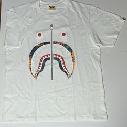 Bape Shark Zip Up T Shirt