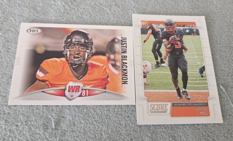 Lot of 2 OSU Cowboys College Football Cards NCAA