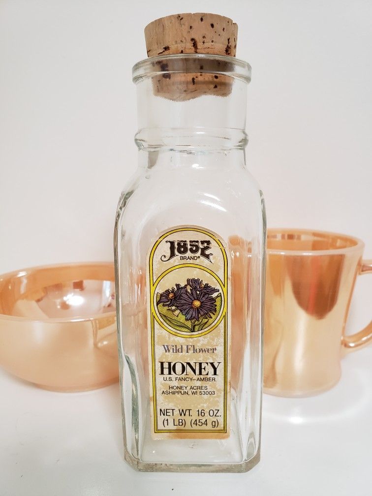 1852 Brand Honey Muth Empty Jar

