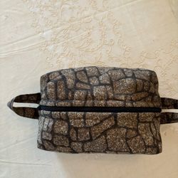 Boxy Pouch - Brown - New  - Handcrafted - Fully Lined