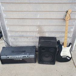 Guitar Equipment Speaker Stascaster Line 6 Powers Up