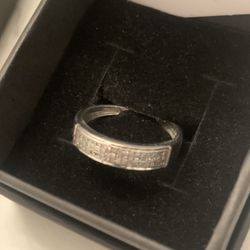 925 Silver Diamond Ring 