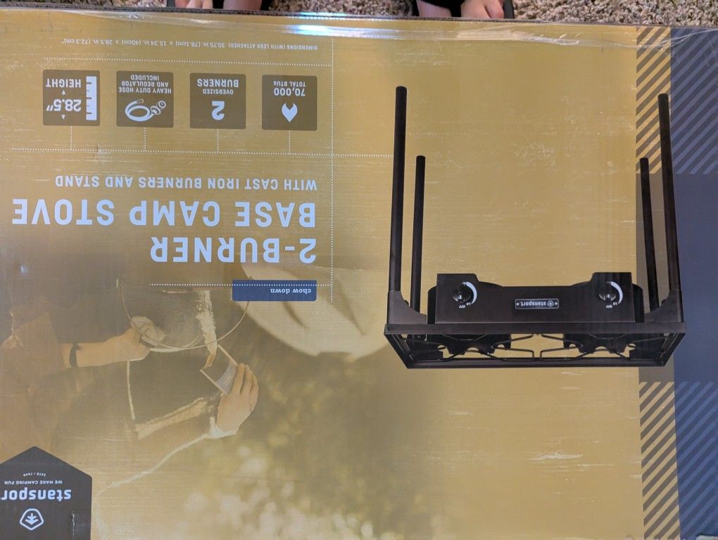 Stansport 2-Burner Cast Iron Base Camp Stove – Heavy-Duty Outdoor Cooking Beast