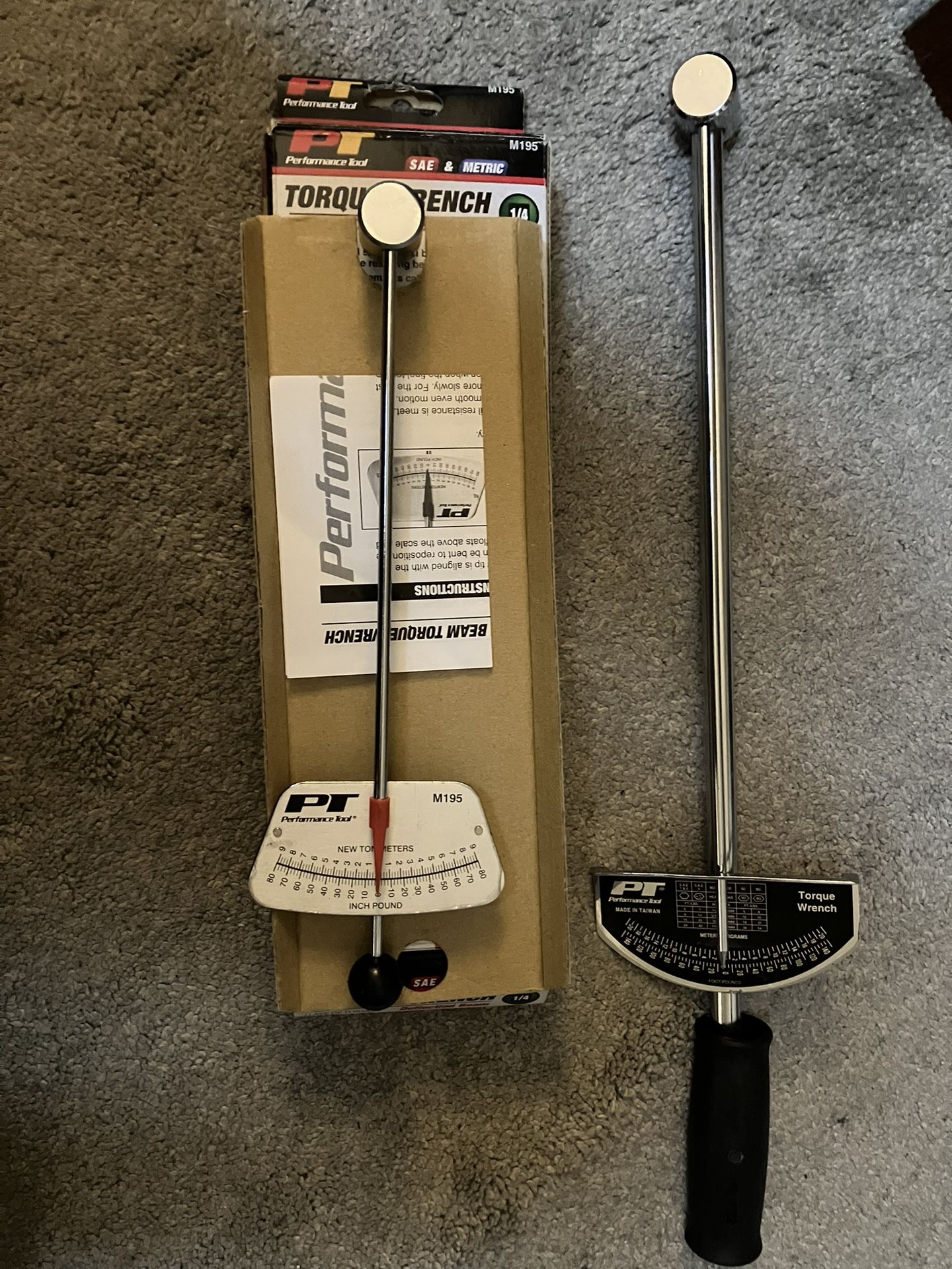 Performance Tool Beam Torque Wrench Set