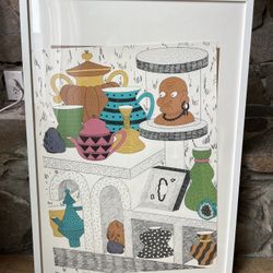 Lot Of 7 Large And Medium IKEA Frames Poster Size With Art Prints