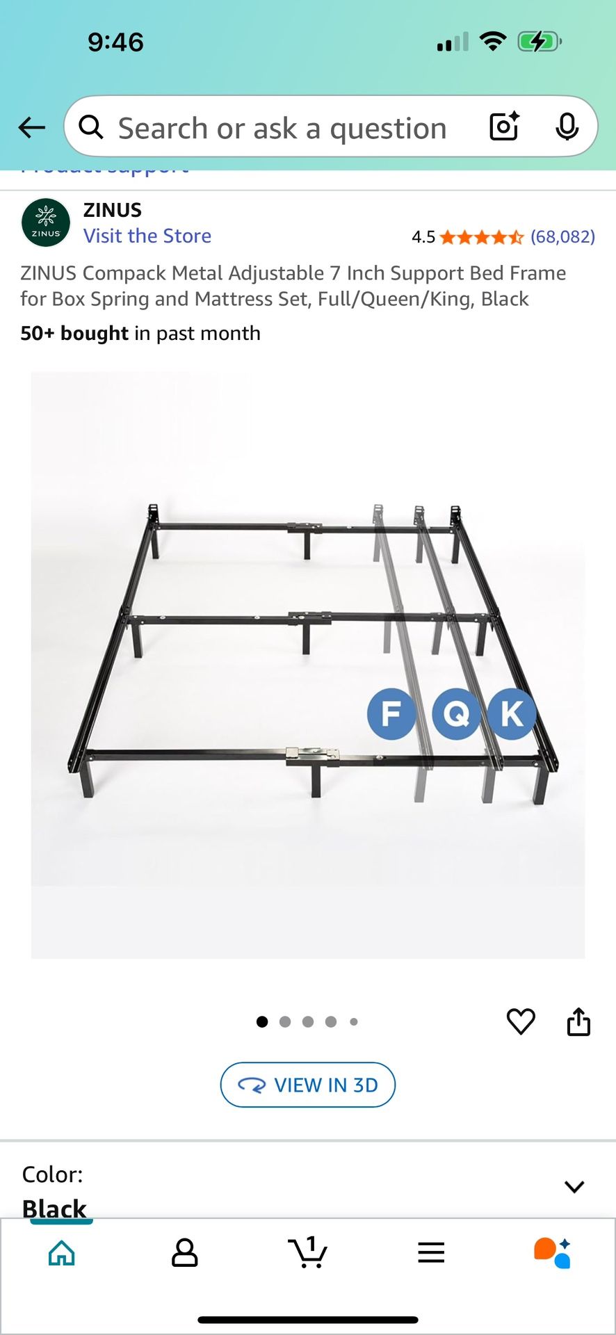 Adjustable Metal Bed Frame