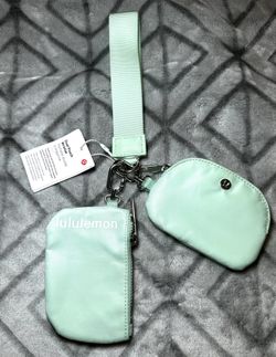 Lululemon Mint Green Dual Pouch Wristlet