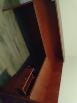 Solid Wood L Shaped Desk