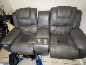 Recliner Sofas Gray