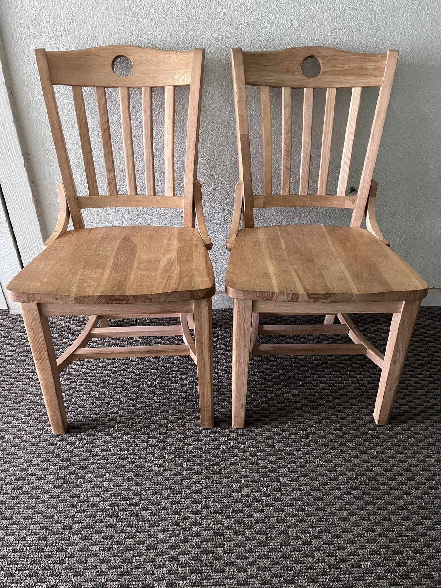 Natural Finish Wooden Schoolhouse Chairs for Sale in Greenville, SC