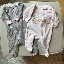 Two, Newborn Pajamas 