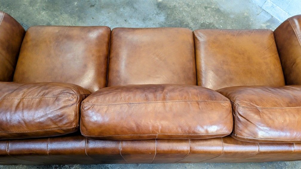 Robinson & Robinson Top Grain Leather Sofa Couch for Sale in Des Plaines, IL OfferUp