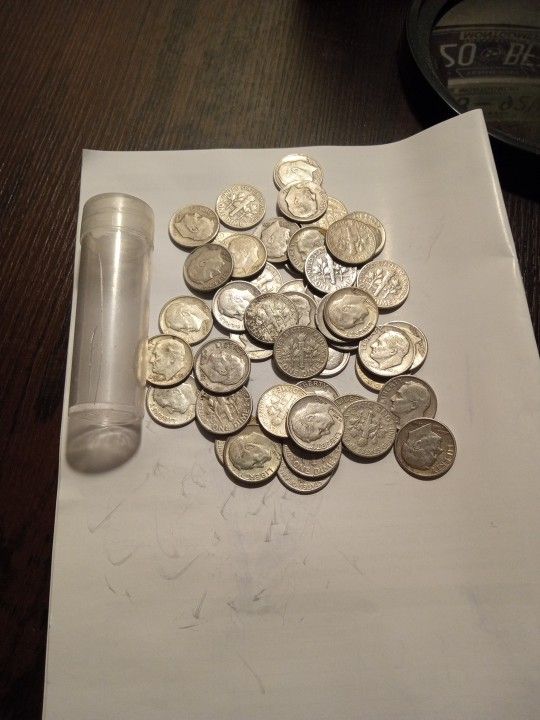 50 Silver Roosevelt Dime