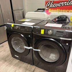 Samsung new washer and dryer set with warranty