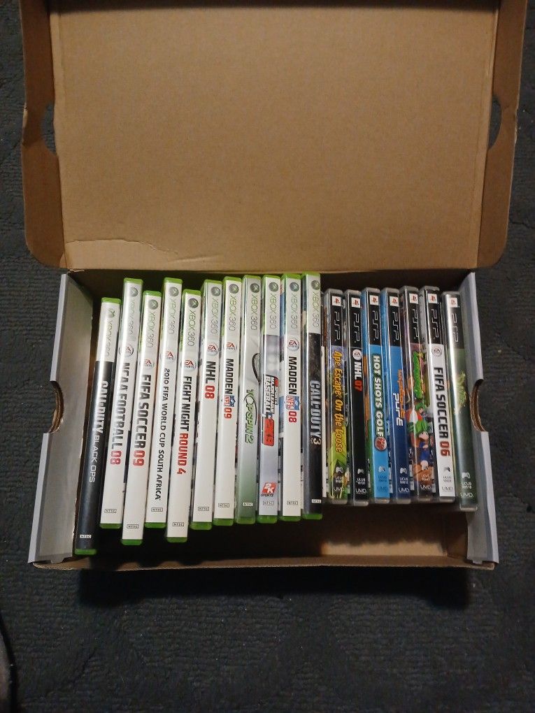 Xbox 360 Games And Psp Games