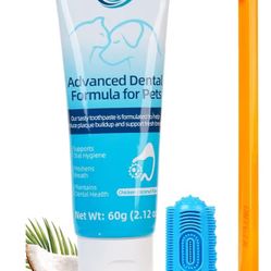 Professional Pet Toothpaste for Cats & Dogs - Toothpaste & Tooth Brushing Kit -