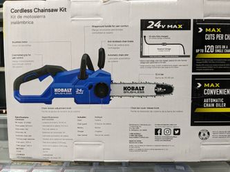 Kobalt 1447232 Battery Chainsaw for Sale in Bethlehem PA OfferUp