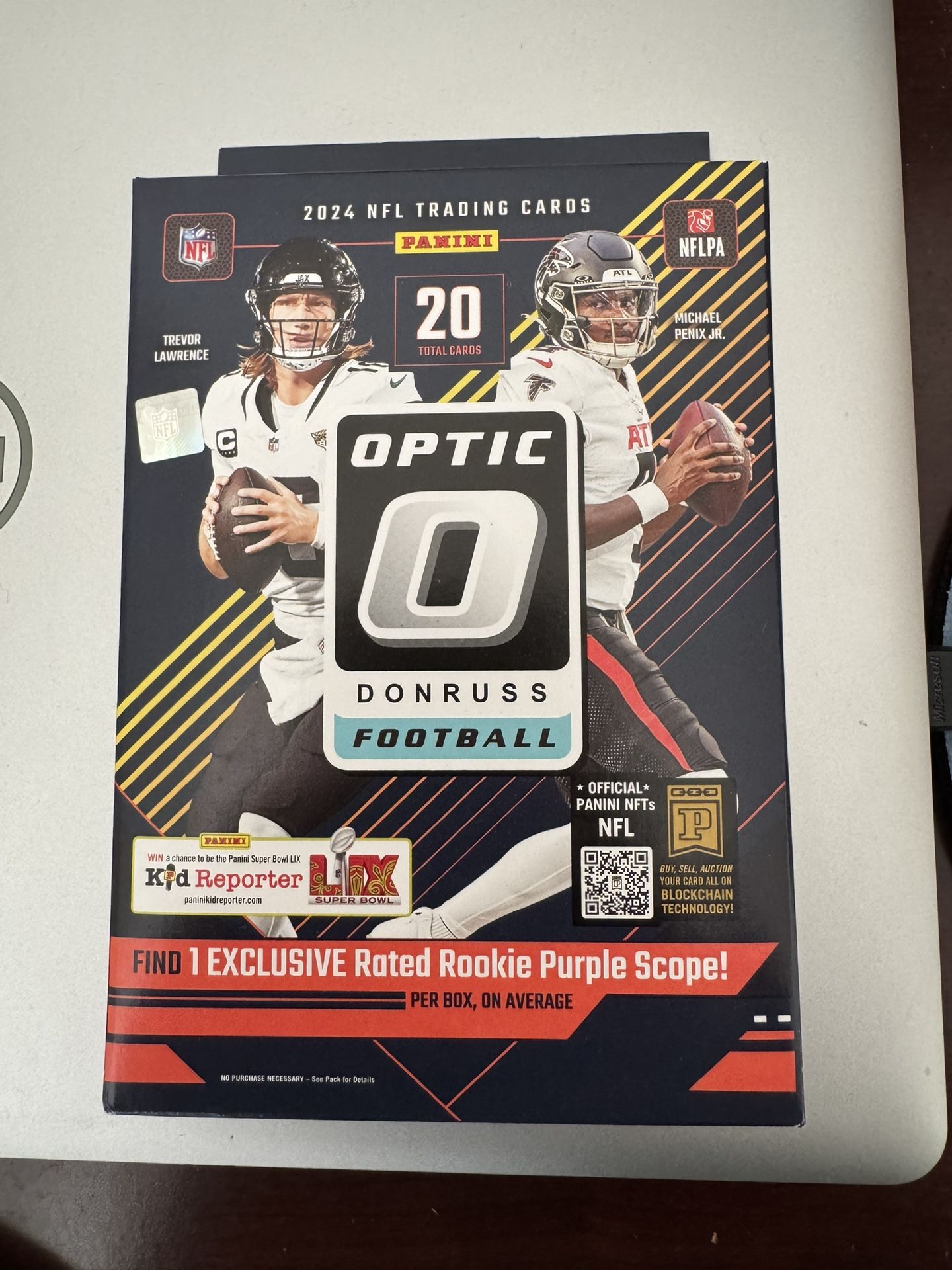 2024 Optic Football Donruss NFL Hanger Box Purple Scope Panini Trading Cards Packs Jayden Daniels Downtown Rookie RC Card