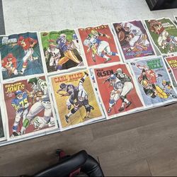 Vintage Mini Football Posters 