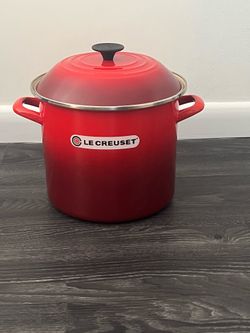 Le Creuset Large Enamel Stockpot - Red (Cherry) - Never Used
