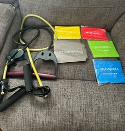 Exercise resistance bands and cords pull rope
