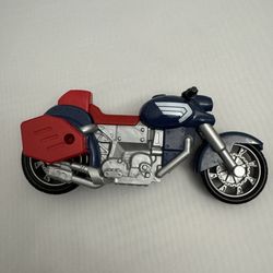 Captain America Motorcycle 2013 Hasbro Marvel Figure Vehicle – Red Blue Silver Bike – 8” Toy