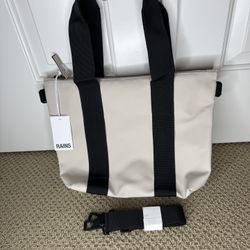PRICE FIRM Rains Tote Bag Micro Dune Waterproof BRAND NEW w/Tags MSRP $95