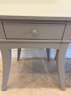 Two Solid Wood End Tables