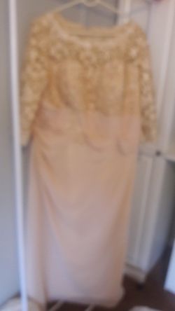 long formal dress champagne color
