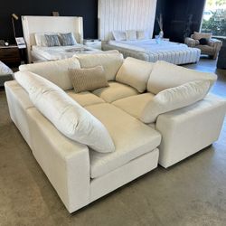 Oversize Modular “ Cloud “ Sectional Sofa Sleeper Pit — FREE DELIVERY