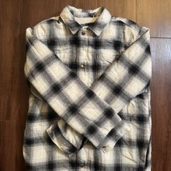 Old Navy Sherpa-Lined Plaid Jacket – Kids XXL (18)