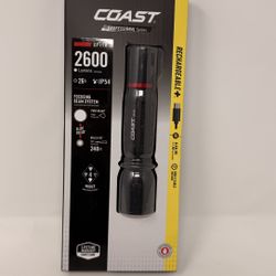 Coast XP11R 2600 Lumen Rechargeable LED Flashlight Slide Focus & Beam Lock *NEW*