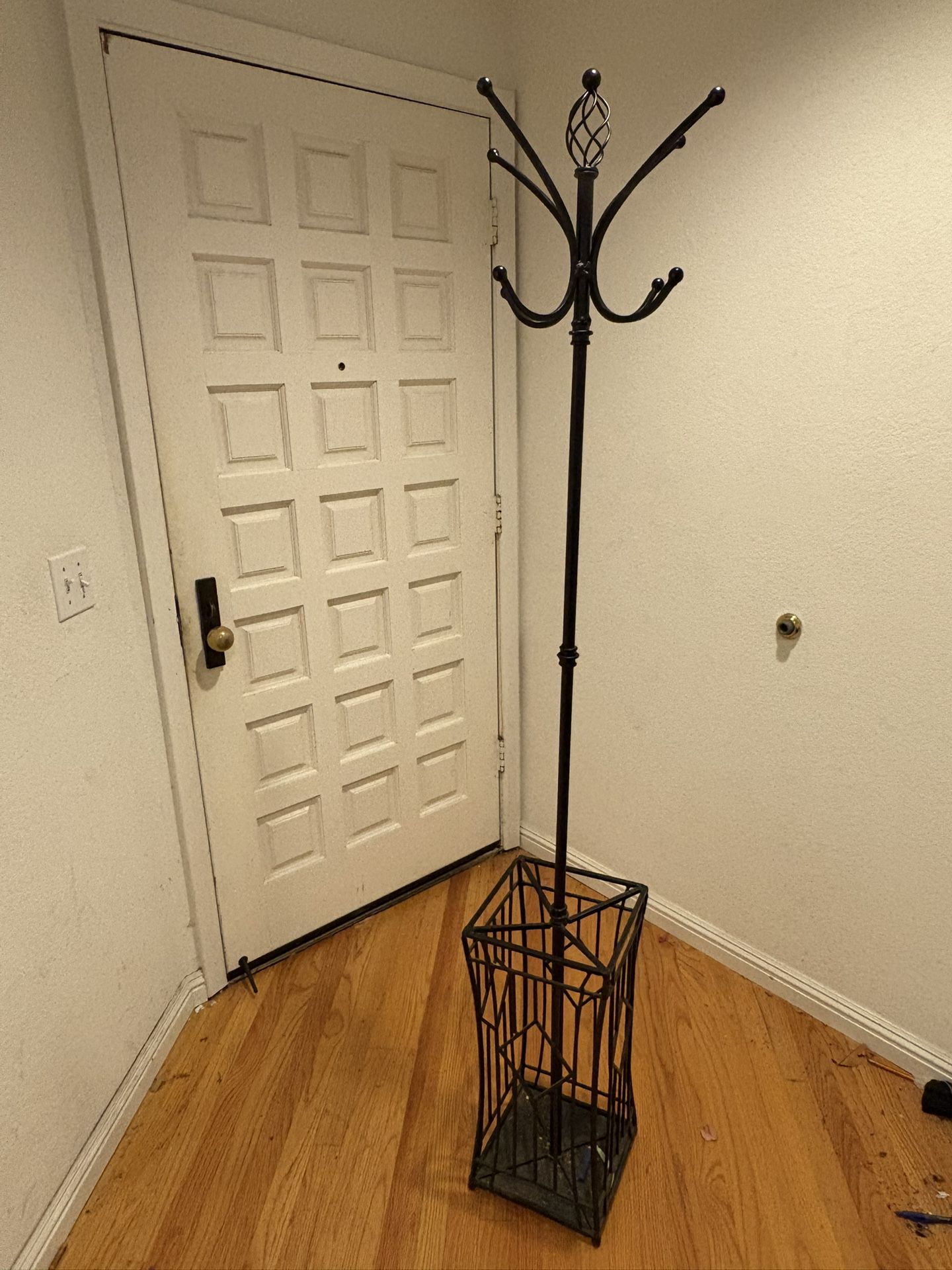 Free: Black Metal Coat Rack