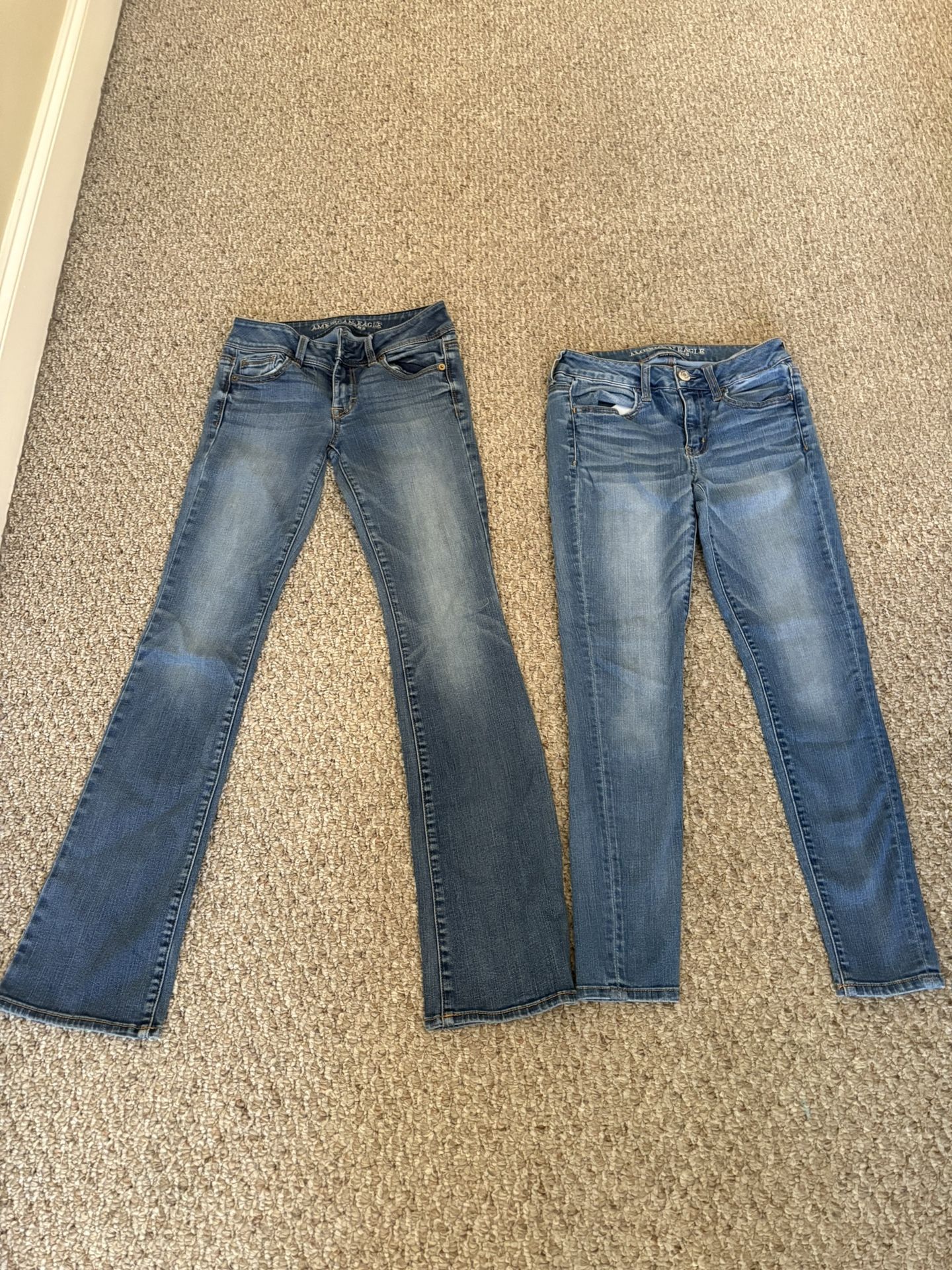 Both Are Size 2 American Eagle Jeans