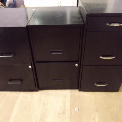 File Cabinets (Multiples), Black 